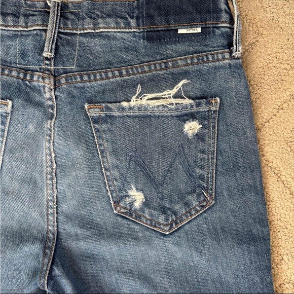 MOTHER The Flirt Fray High Waisted Ankle Jeans Size 28 - Picture 5 of 9